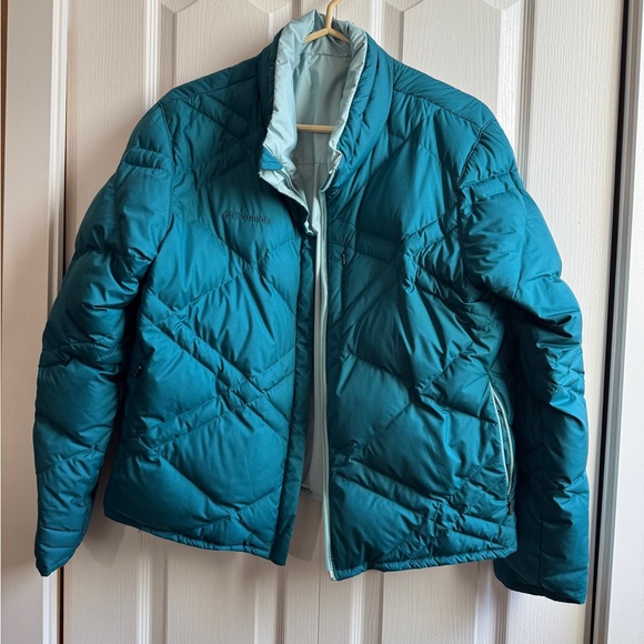 Columbia reversible down bomber, worn once - Picture 1 of 6
